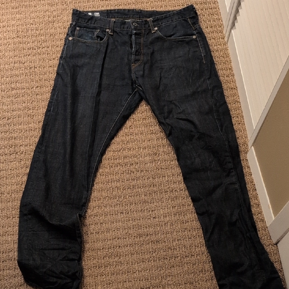 G-Star 3301 Tapered - Dark Blue Relaxed Men's Jeans